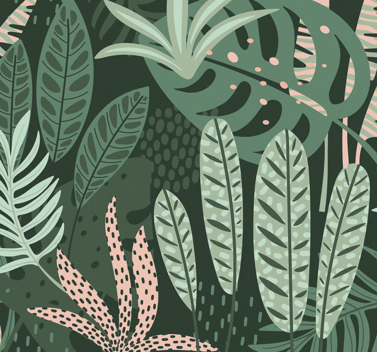 carta da parati alberi Palme estive - TenStickers