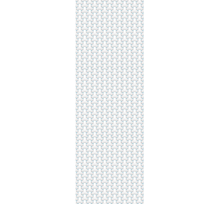 Carta da parati corridoio dettaglio geometrico - TenStickers