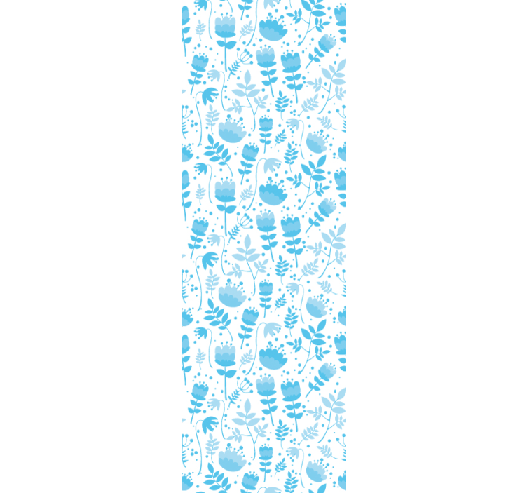 Carta da parati floreale modelli di silhouette floreali - TenStickers