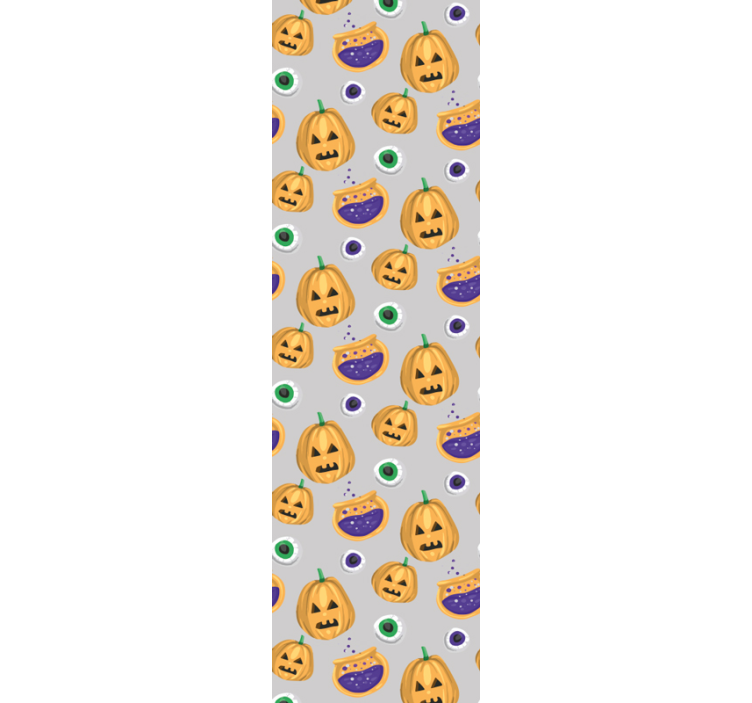 Carta da parati Halloween modello di zucca - TenStickers