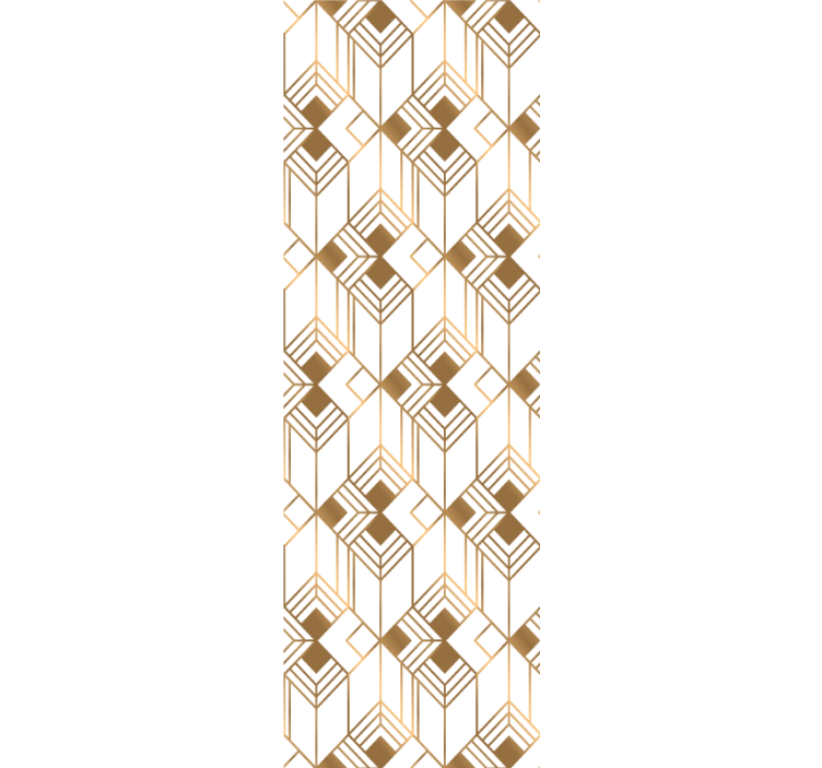 Carta da parati geometrica simmetria cubista - TenStickers