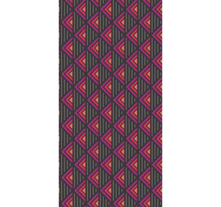 Carta da parati soggiorno griglia triangolare - TenStickers