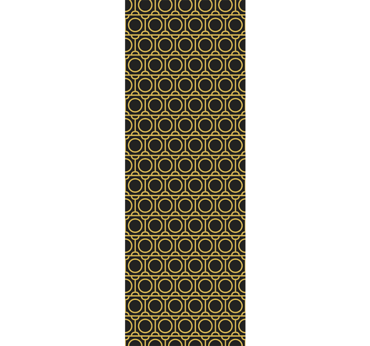 Carta da parati geometrica anelli geometrici - TenStickers