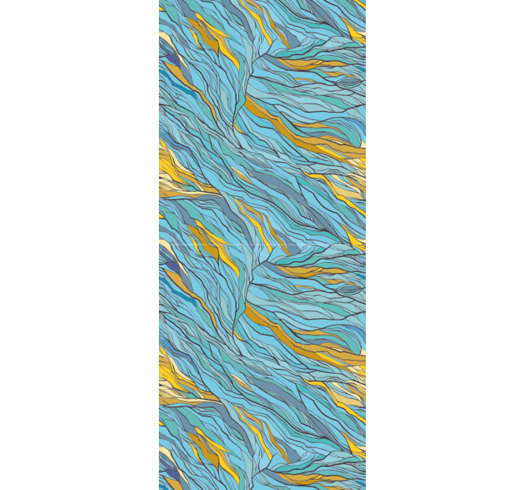 Carta da parati astratta flusso organico astratto - TenStickers