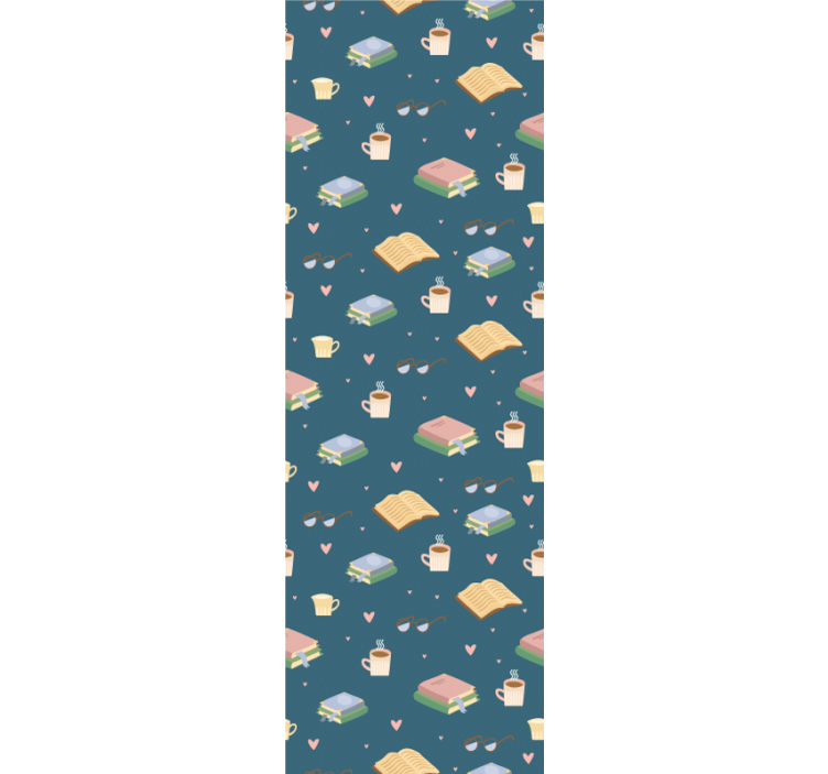 carta da parati ufficio modello di lettura accogliente - TenStickers