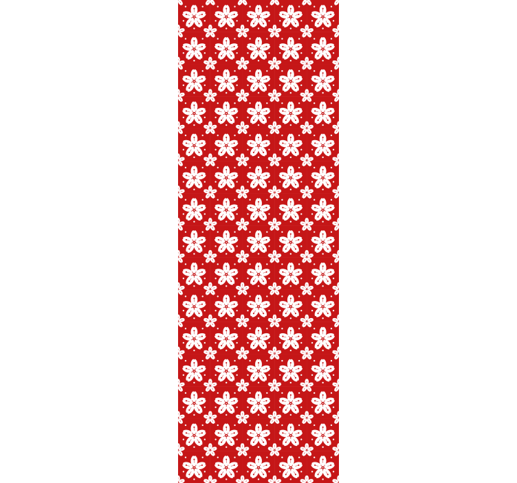 Carta da parati floreale insieme di motivi floreali - TenStickers