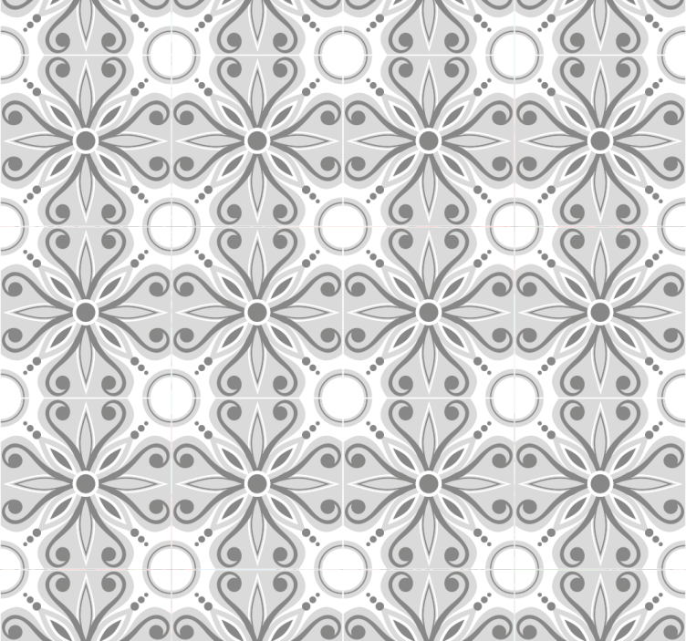 Carta da parati ornamentale modelli decorati - TenStickers
