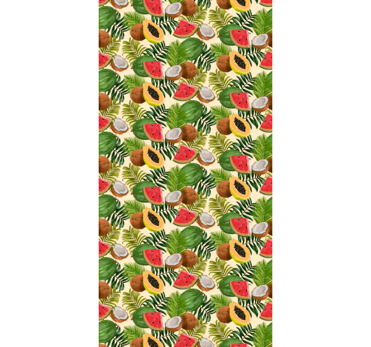 Carta da parati natura festa dei frutti tropicali - TenStickers