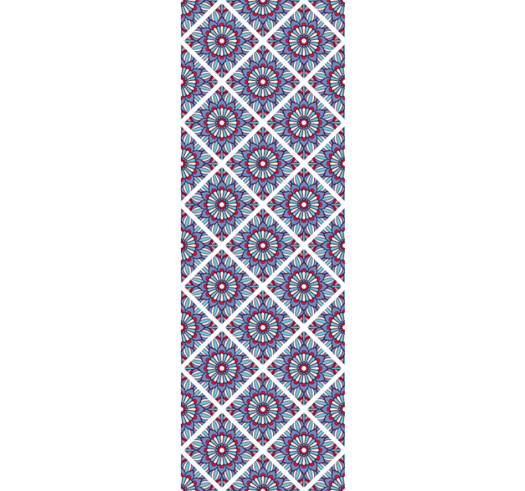 Carta da parati floreale eleganza floreale geometrica - TenStickers