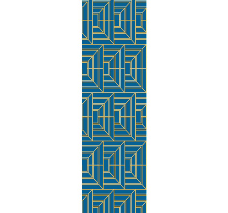 Carta da parati geometrica labirinto angolare - TenStickers