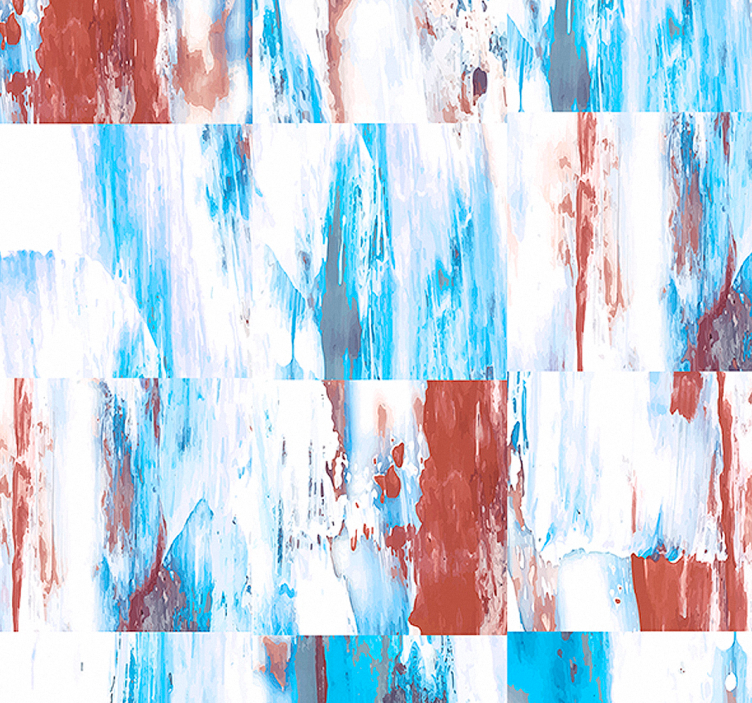 Carta da parati astratta acquerello colorato - TenStickers