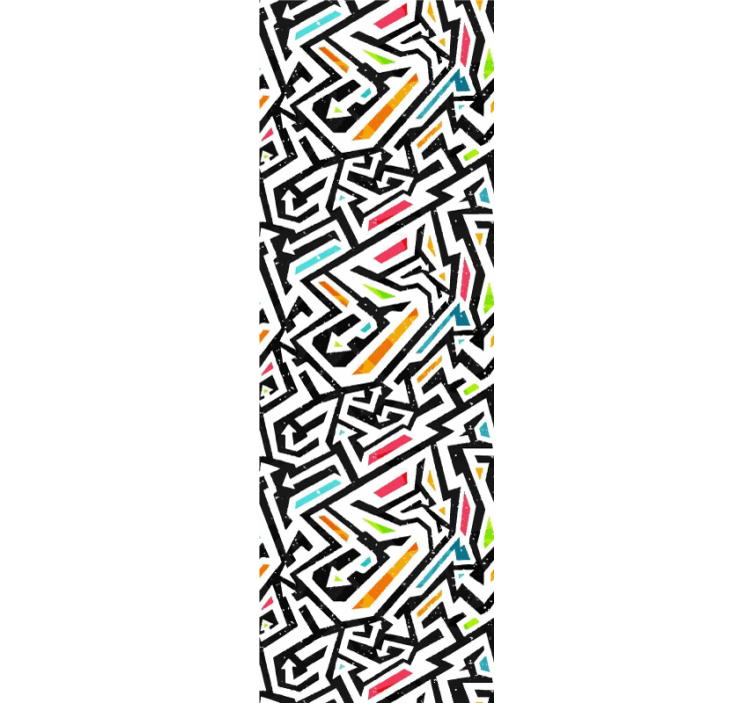 Carta da parati astratta caos geometrico - TenStickers