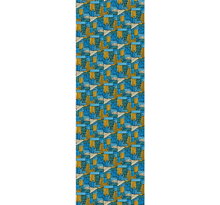 Carta da parati geometrica intreccio geometrico - TenStickers