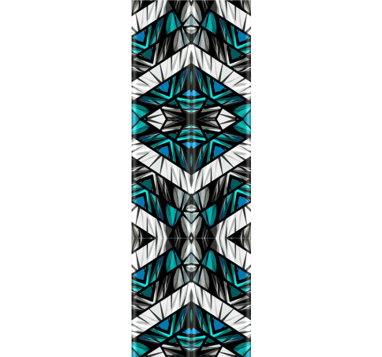 Carta da parati geometrica simmetria caleidoscopica - TenStickers