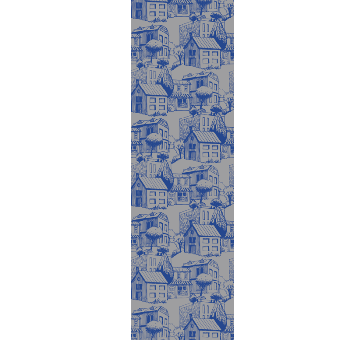 Carta da parati città illustrazione di schizzo urbano - TenStickers