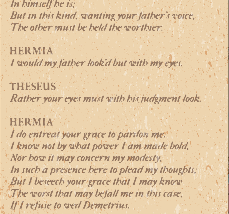 Carta da parati sogno di una notte Shakespeare - TenStickers