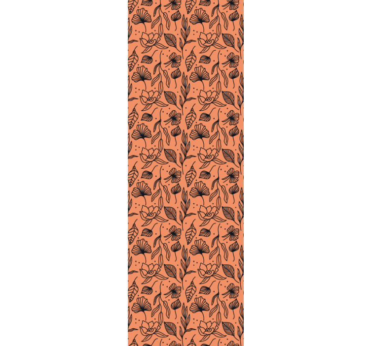 Carta da parati floreale interni a motivi floreali - TenStickers