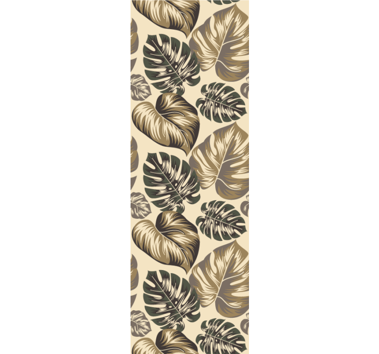 Carta da parati foglie fogliame monocromatico - TenStickers