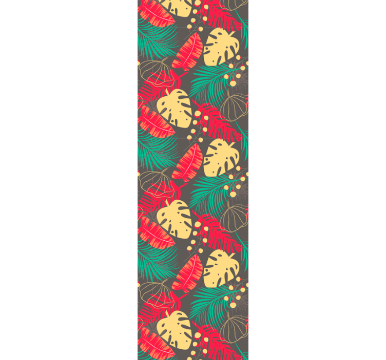 Carta da parati giungla motivo monstera tropicale - TenStickers