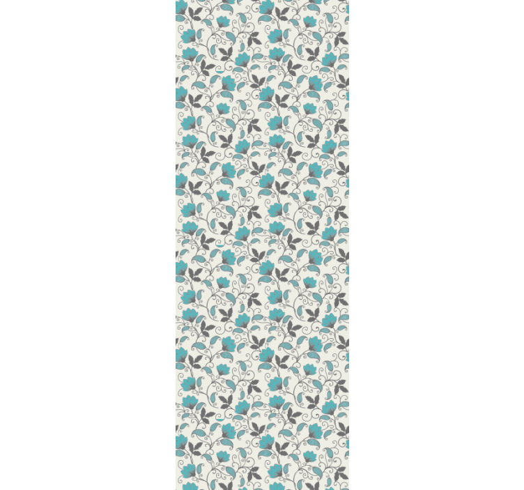 Carta da parati floreale ispirazione per piastrelle floreali - TenStickers