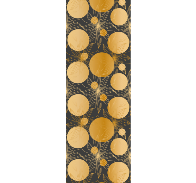 Carta da parati geometrica insieme di motivi circolari - TenStickers