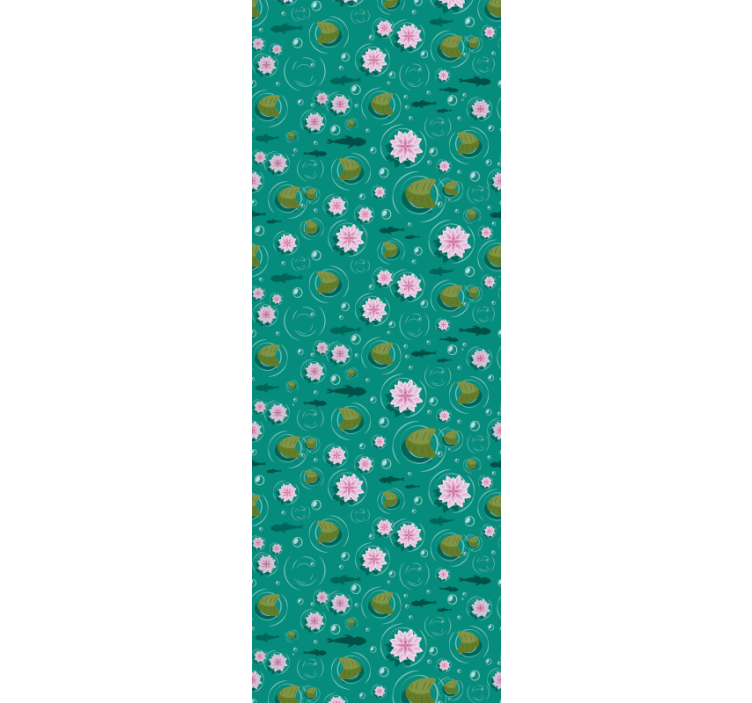 Carta da parati natura fiori acquatici - TenStickers