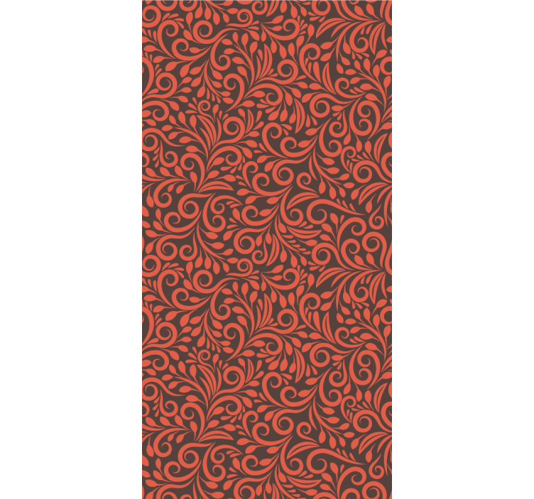 Carta da parati floreale turbinii decorati - TenStickers