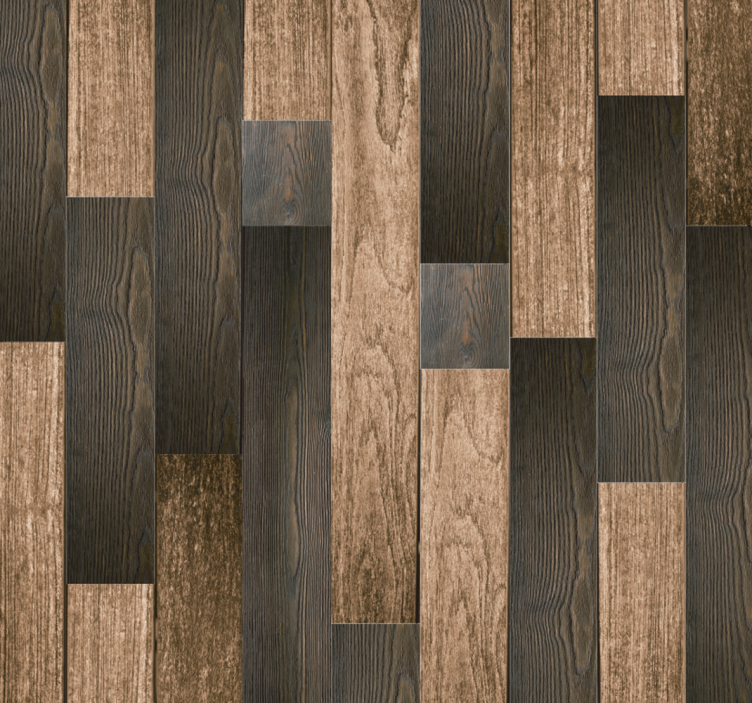 Carta da parati legno effetto parquet - TenStickers