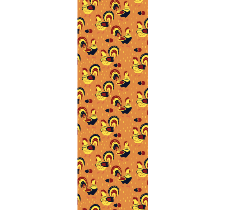 Carta da parati animali modello di gallo - TenStickers