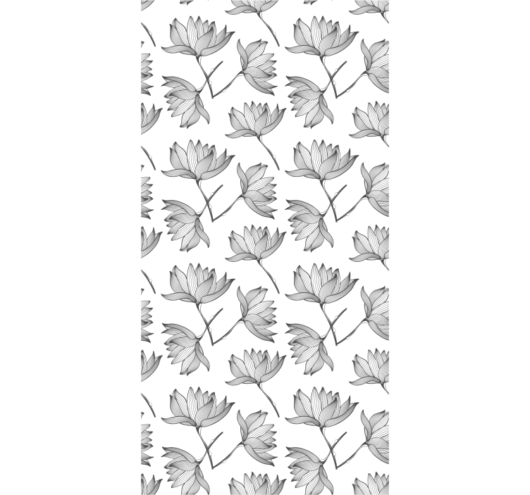 Carta da parati floreale schizzi botanici - TenStickers