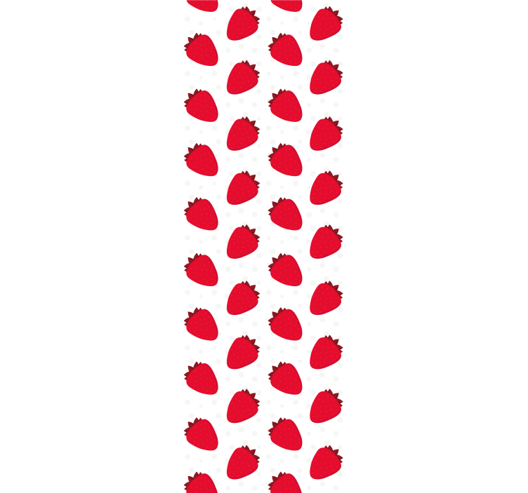 carta da parati cucina motivo a bacche rosse - TenStickers