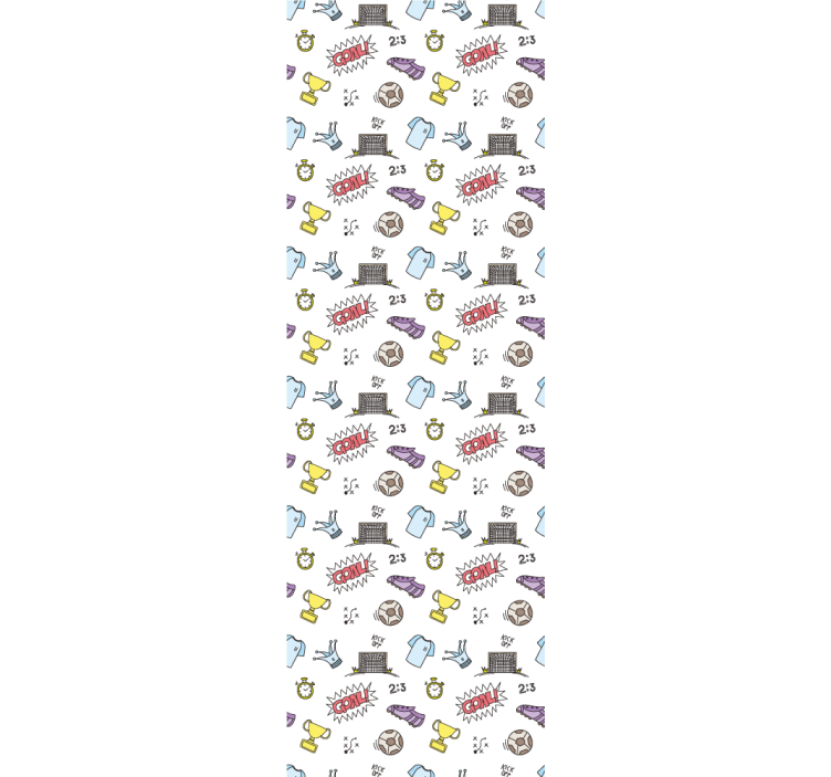 Carta da parati neonato tema divertente del calcio - TenStickers