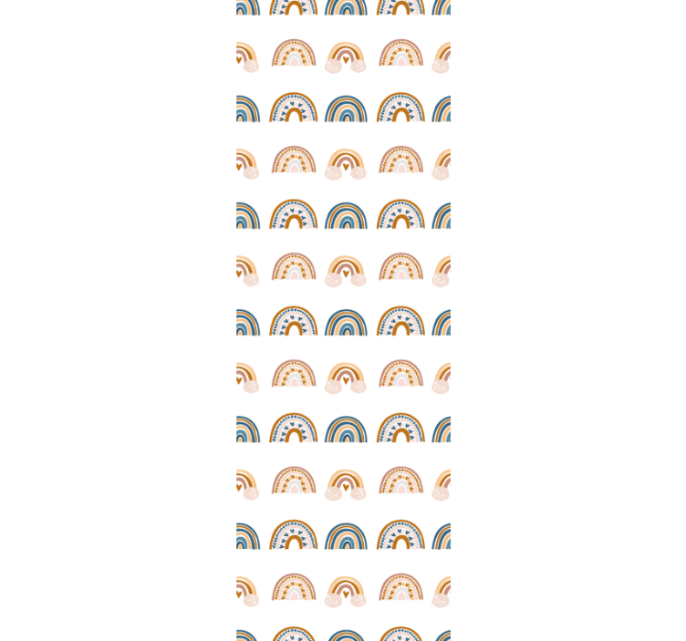 Carta da parati neonato modello di archi arcobaleno - TenStickers