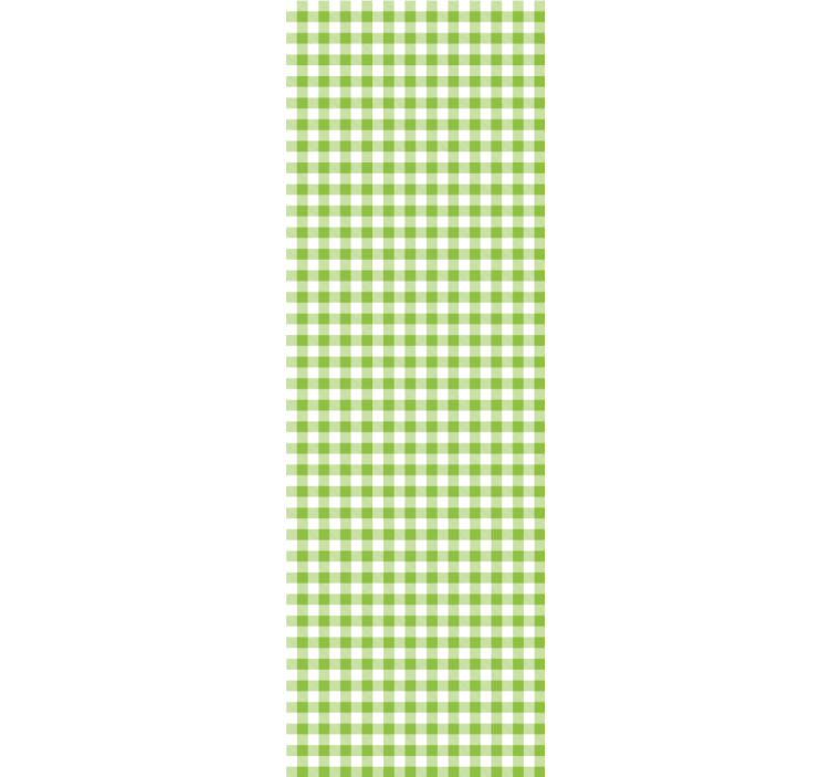 Carta da parati sala da pranzo motivo a quadri vichy - TenStickers