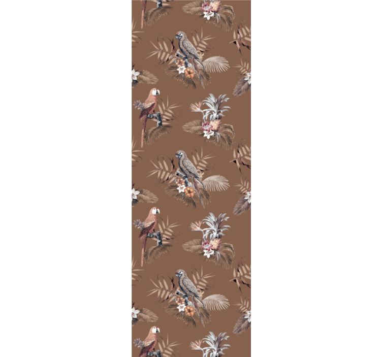 Carta da parati uccelli motivo di uccelli tropicali - TenStickers