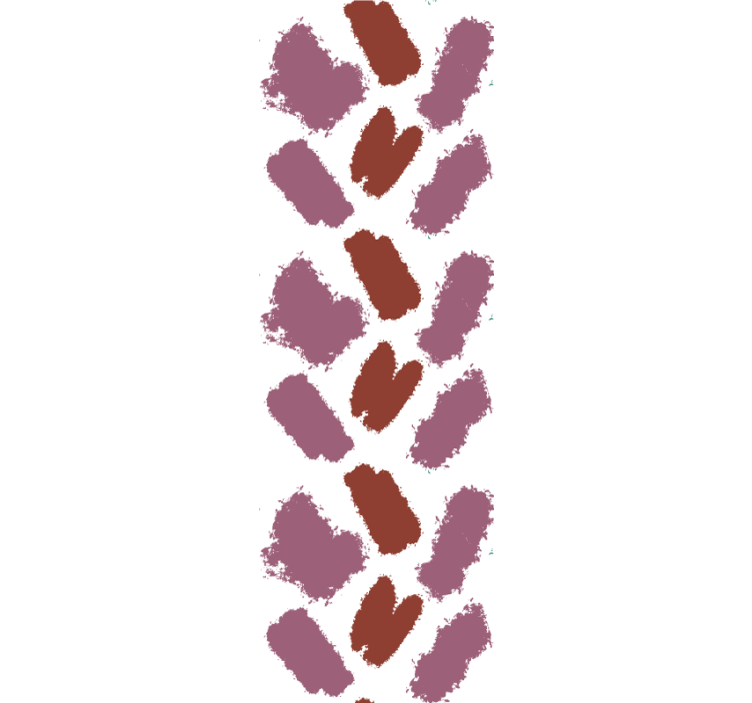 Carta da parati astratta pennellate marroni - TenStickers