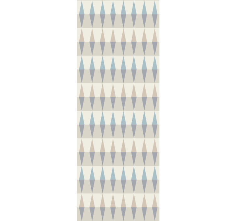 Carta da parati geometrica motivo a diamante stilizzato - TenStickers