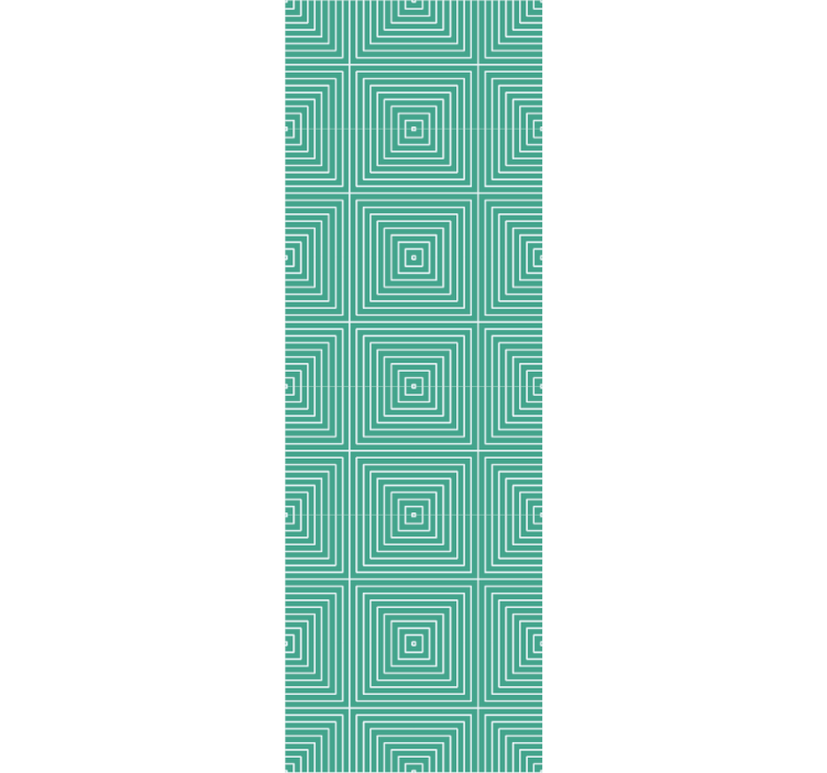 Carta da parati geometrica motivo a spirale quadrata - TenStickers