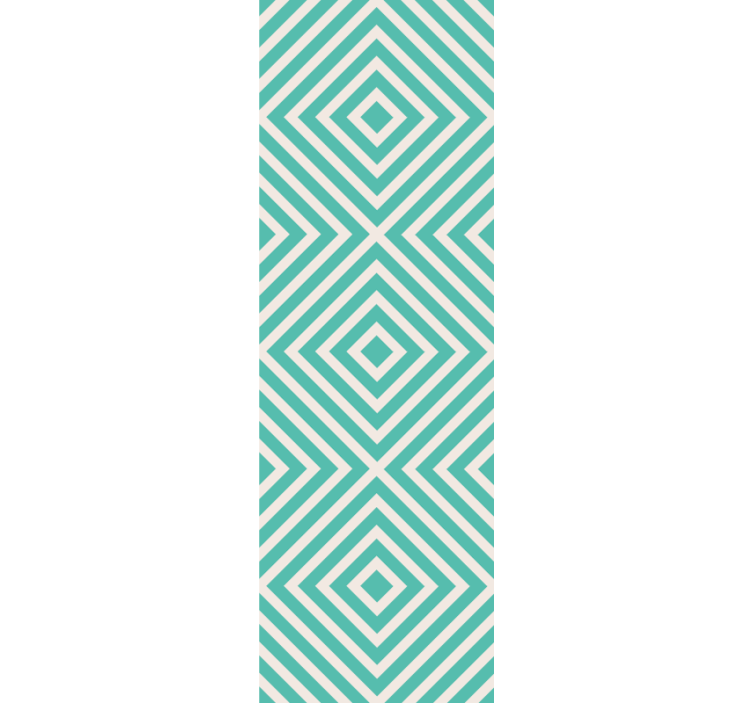 Carta da parati geometrica motivo a diamante abbagliante - TenStickers