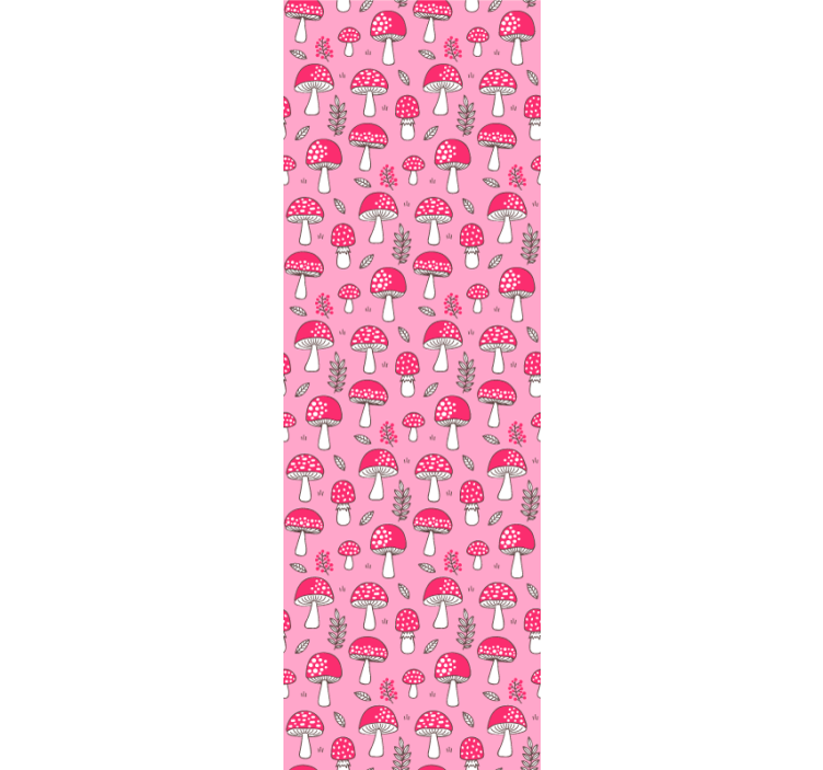 Carta da parati artistica modelli di funghi - TenStickers