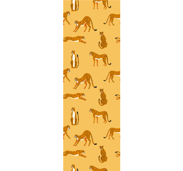 Carta da parati animali leopardi giocosi - TenStickers
