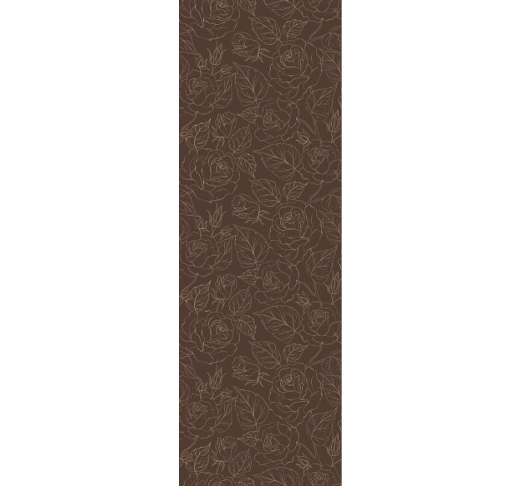 Carta da parati floreale modello minimalista rosa - TenStickers