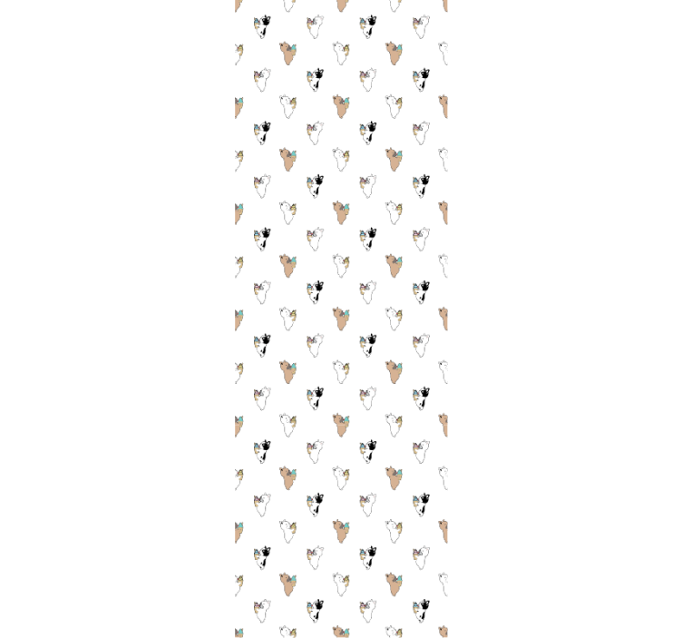 carta da parati cani sagoma canina - TenStickers