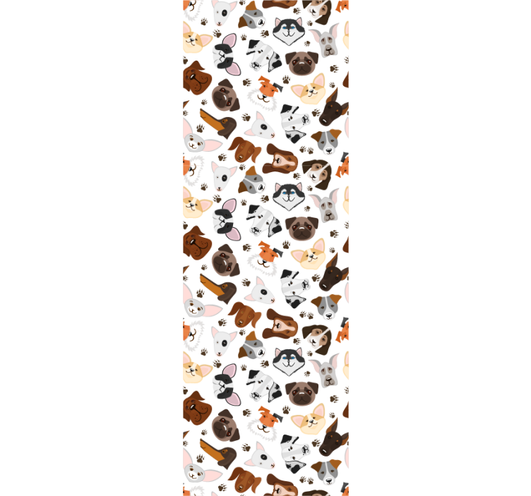 carta da parati cani collezione canina - TenStickers