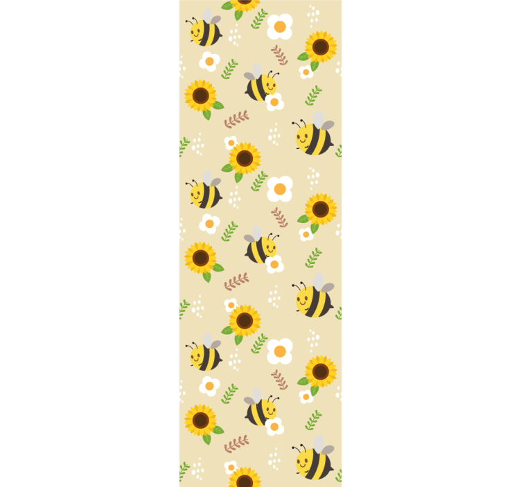 Carta da parati animali girasoli vivaci - TenStickers