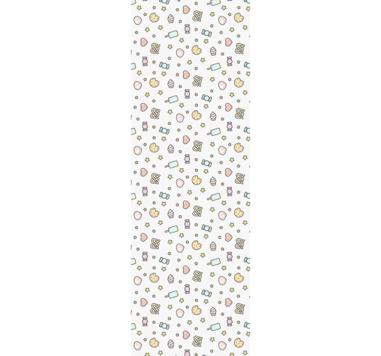 Carta da parati neonato motivo ispirato ai dolci - TenStickers