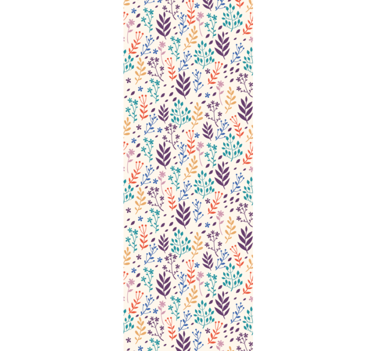 Carta da parati foglie motivi di foglie autunnali - TenStickers