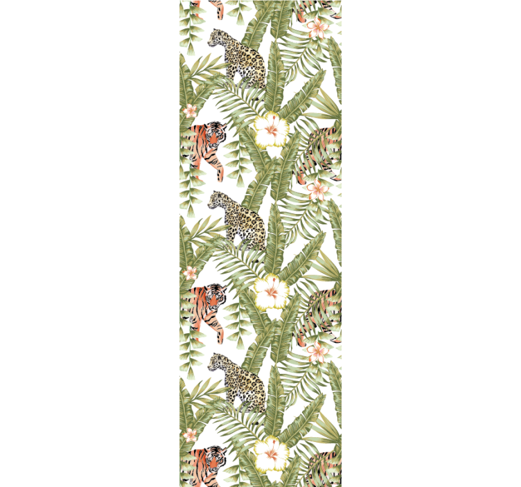 Carta da parati animali fauna della giungla tropicale - TenStickers