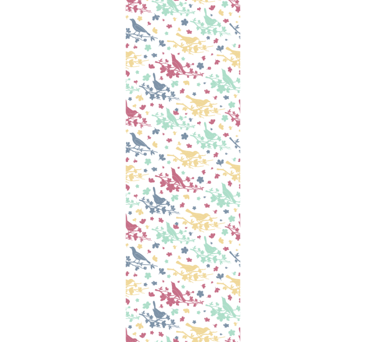 Carta da parati uccelli motivo con motivo a uccelli - TenStickers