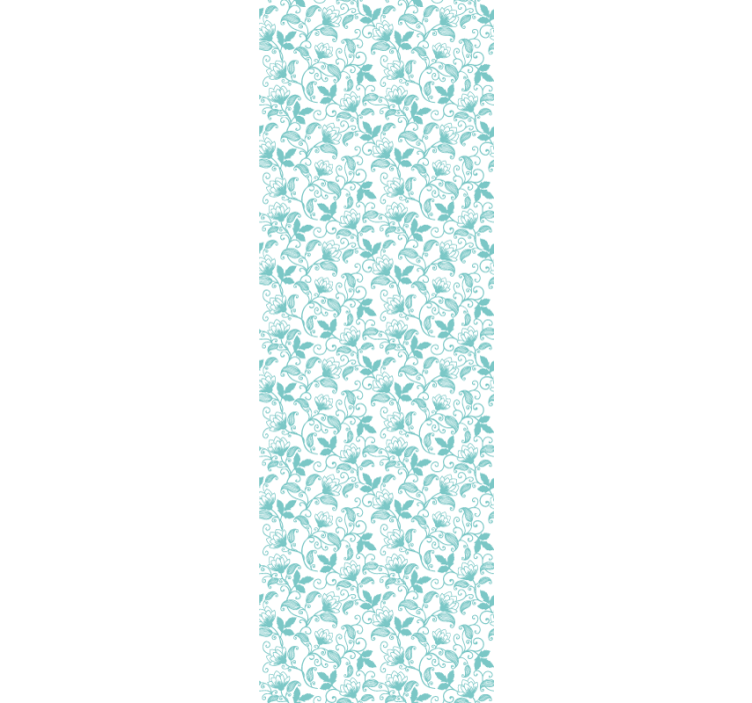 Carta da parati foglie pergamene ornate - TenStickers